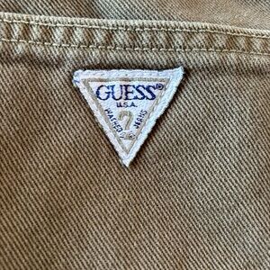 Vintage Guess jeans, 5 pocket, straight leg, olive green, size 31